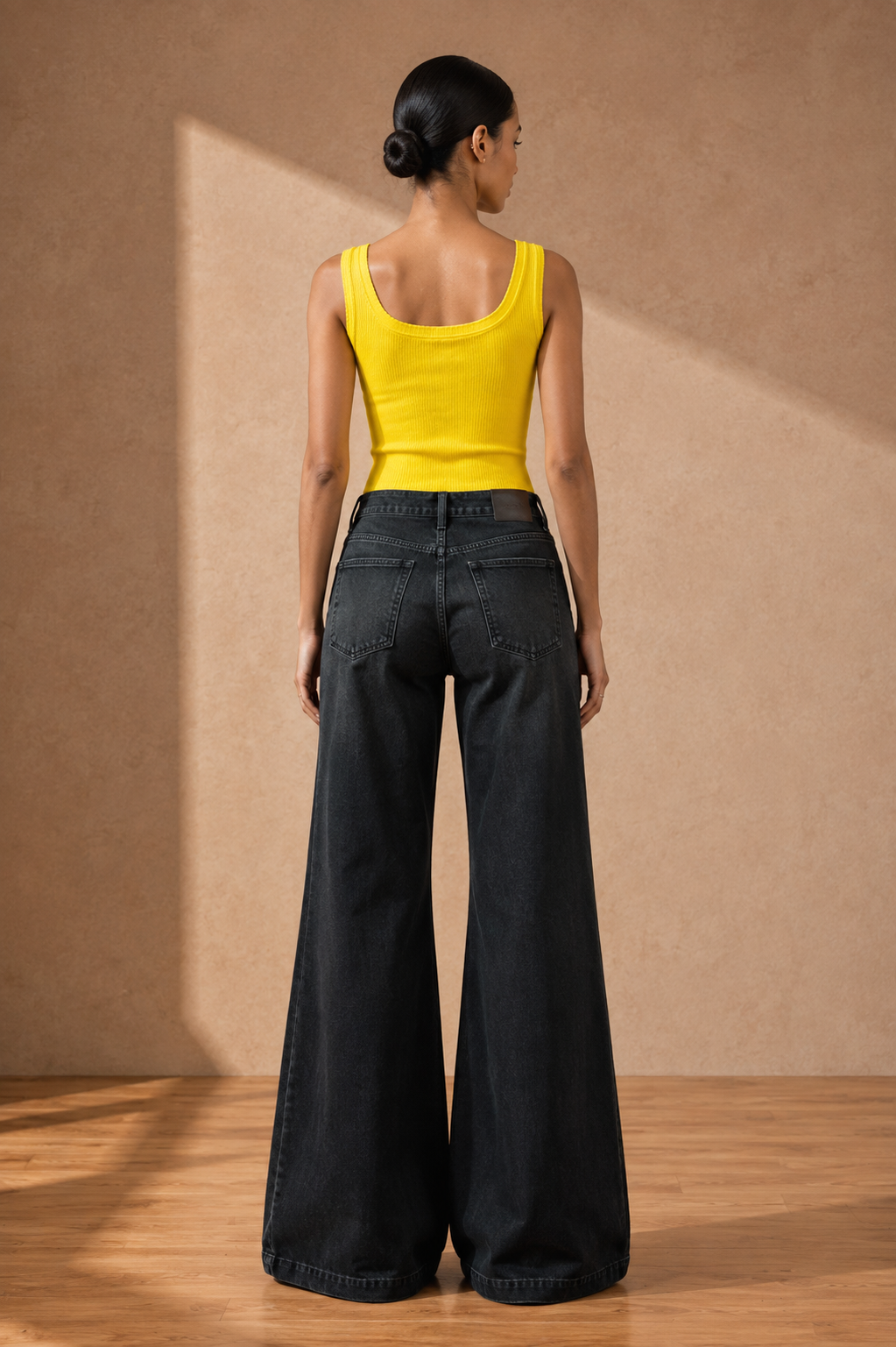 Sunshine Yellow Rhinestone Tank Top