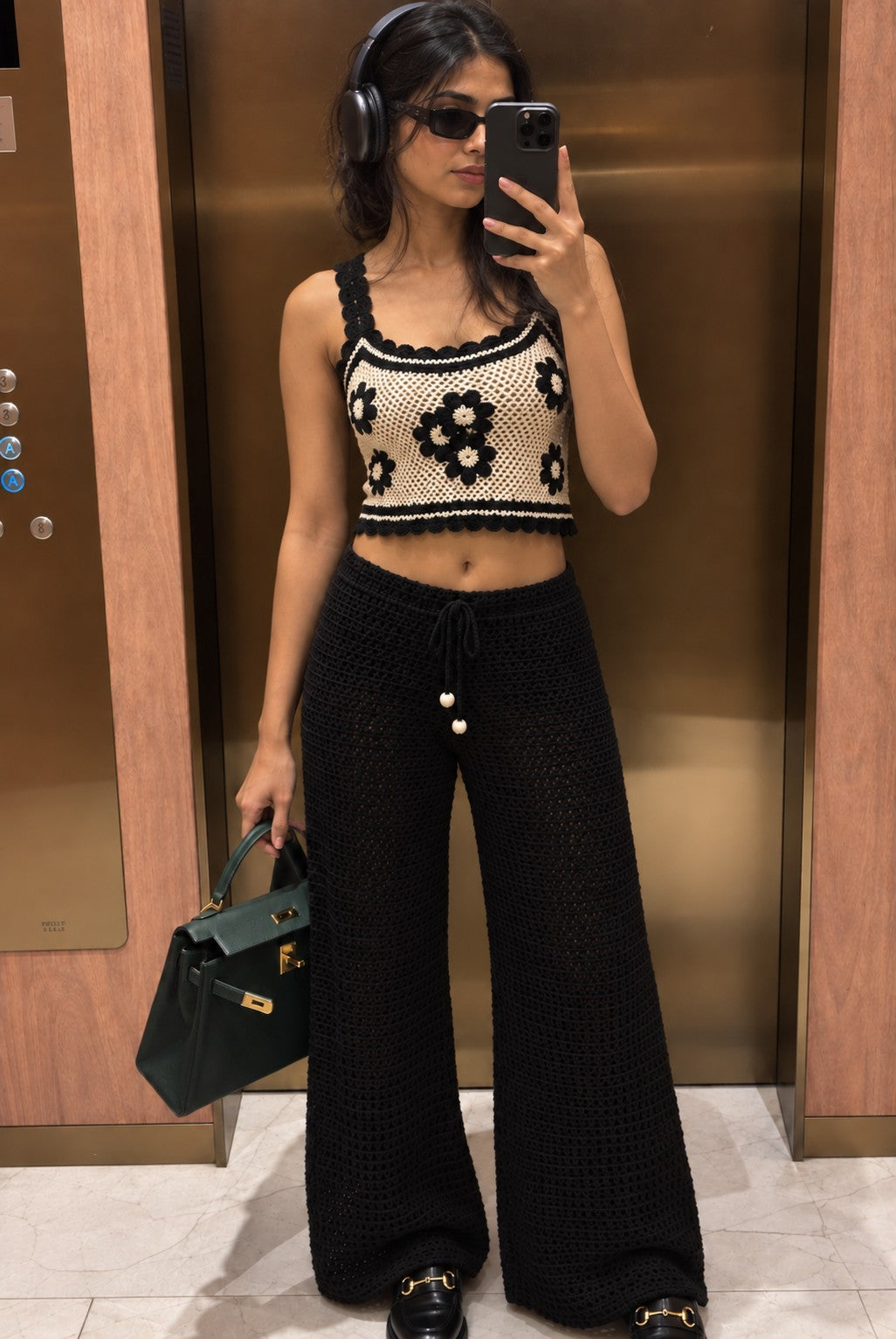Daisy Crochet Cropped Cami, styled look